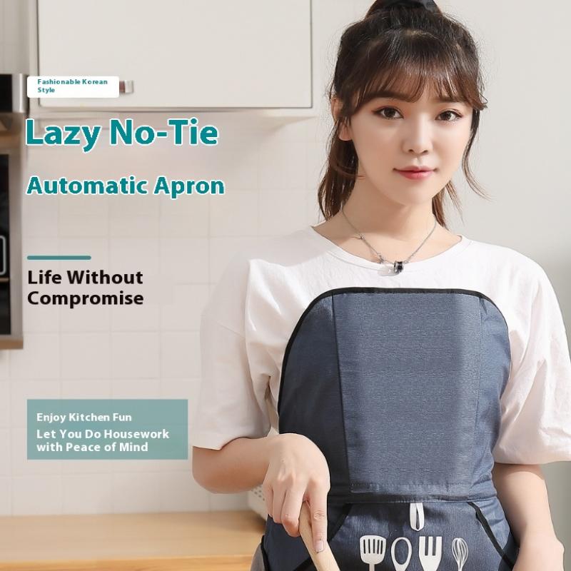 Korean Style Auto No-Tie Apron - Tech Accessories Cheap 评论和价格