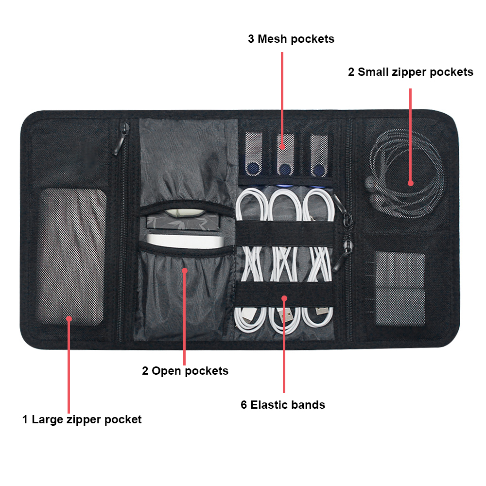 Tech Organizer Bag Cable Stora - Tech Accessories Cheap 评论和价格