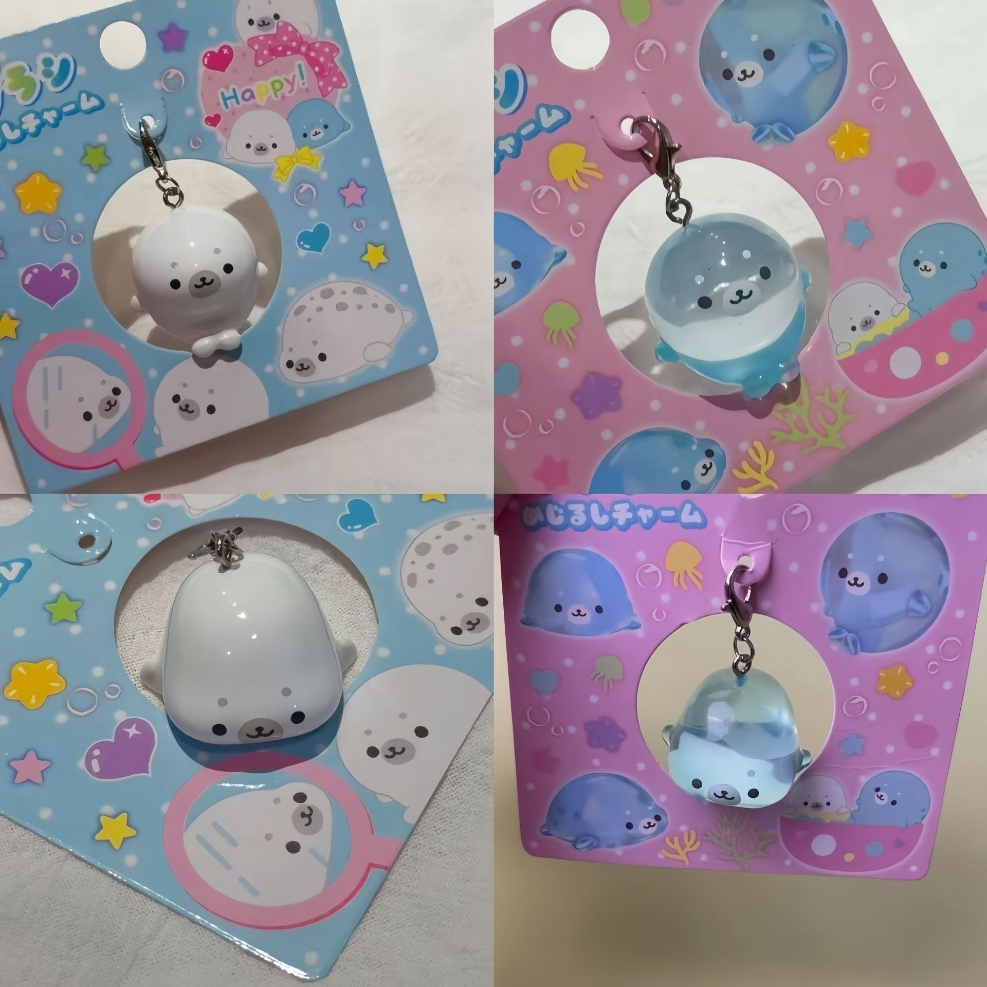 INS Cute 3D Seal Keychain Soli - Tech Girl Accessories 评论和价格