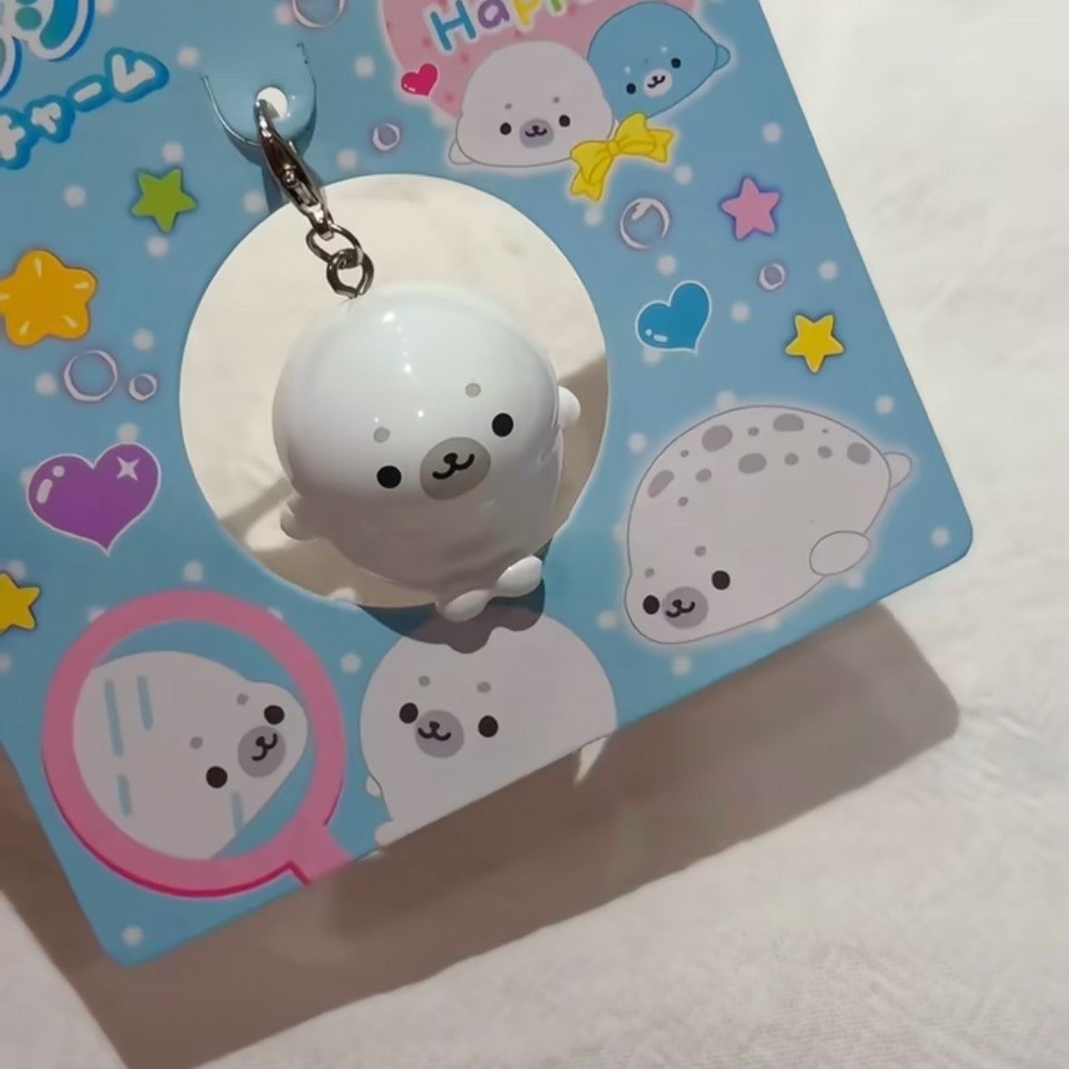 INS Cute 3D Seal Keychain Soli - Tech Girl Accessories 评论和价格