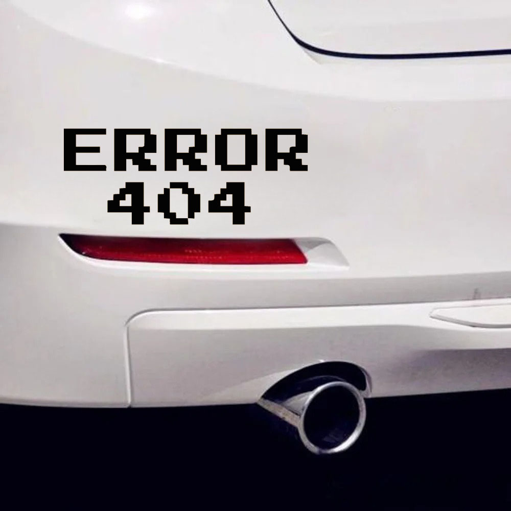 Error 404 Pixel Font Car Stick - Tech Trend Accessories 评论和价格