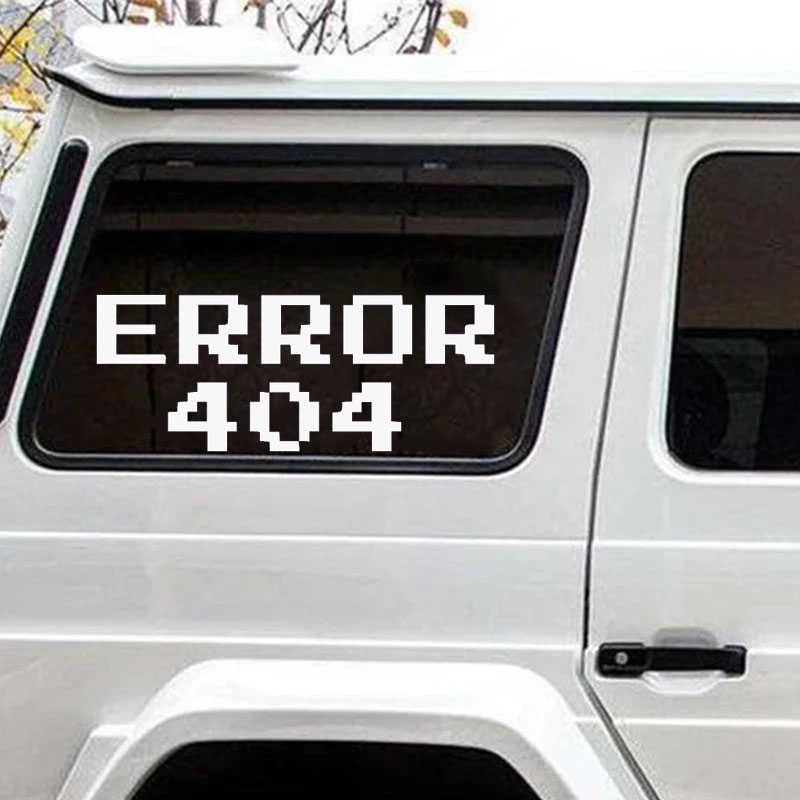 Error 404 Pixel Font Car Stick - Tech Trend Accessories 评论和价格