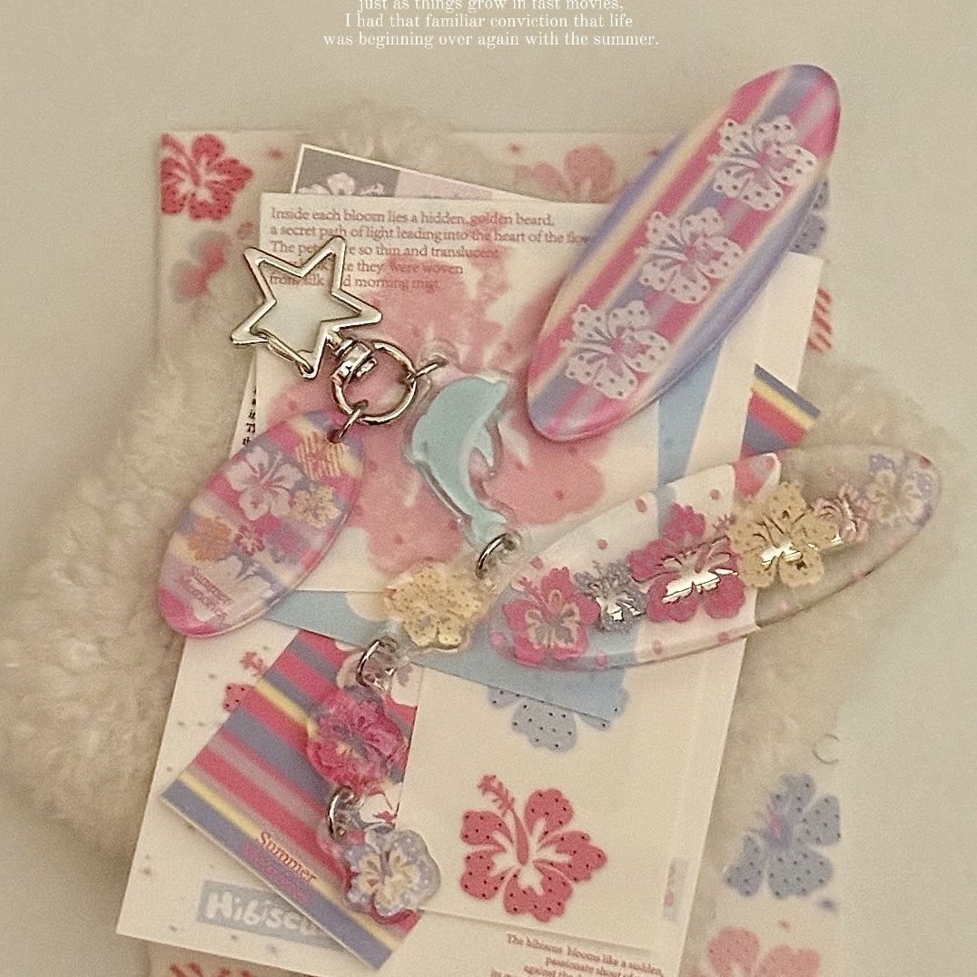 Summer Hawaiian Dolphin Hibisc - Tech Girl Accessories 评论和价格