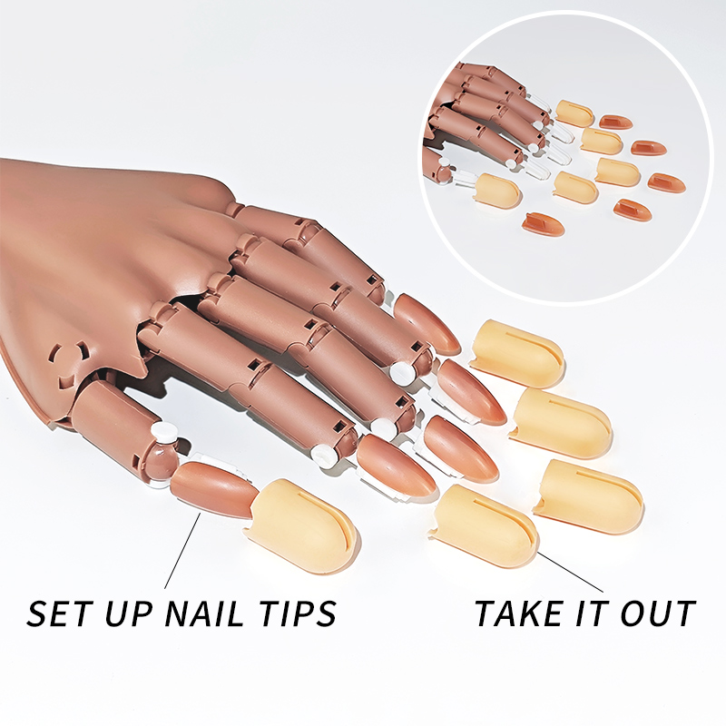 Nail Fake Practice Hand Movabl - Tech Accessories Products 评论和价格